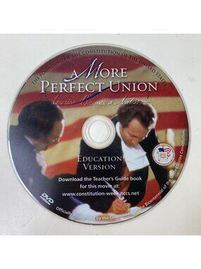 A More Perfect Union America Becomes A Nation DVD Historical Drama No Case
